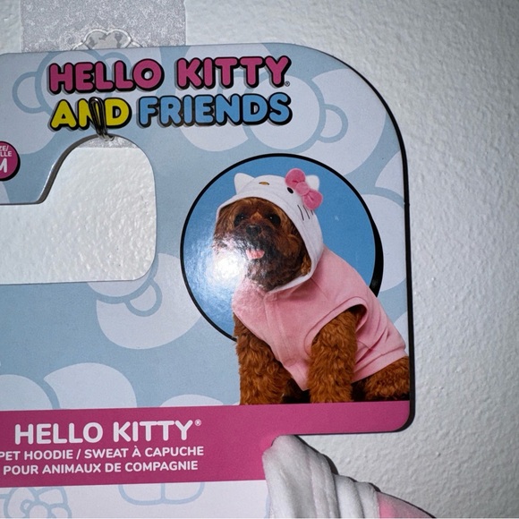 Pet clothes dog hooded Hello Kitty disguise Sanrio Medium size NEW - Picture 3 of 5